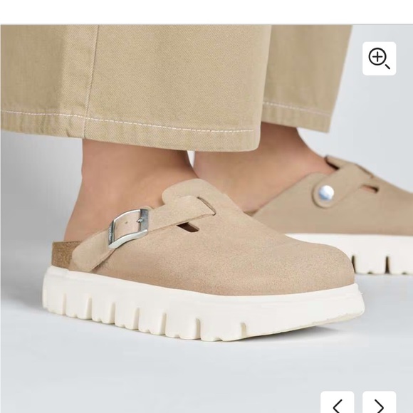 Birkenstock Shoes - Papillio by Birkenstock Boston PAP Chunky Warm Sand Mules